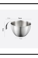 Transformacion Inox Çelik Profesyonel Ölçülü Karıştırma Kabı Seti -400-600 Ml Sos & Hazırlık Şefi Serisi
