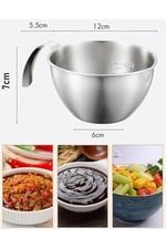 Transformacion Inox Çelik Profesyonel Ölçülü Karıştırma Kabı Seti -400-600 Ml Sos & Hazırlık Şefi Serisi