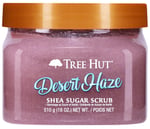 Tree Hut Desert Haze Shea Sugar Scrub | Peeling vücut peelingi, yumuşak ve nemli bir his için ölü ve kuru cildi giderir | bakım sağlayan esansiyel vücut bakımı | 532 ml
