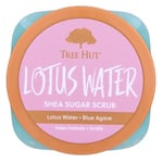 Tree Hut Lotus Su Shea Şeker Ovma | Peeling Vücut Ovma Yumuşak ve Nemlendirilmiş Bir His için Ölü, Kuru Cildi Temizler | Besleyici Temel Vücut Bakımı | 18 oz.