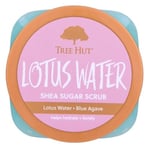 Tree Hut Lotus Su Shea Şeker Ovma | Peeling Vücut Ovma Yumuşak ve Nemlendirilmiş Bir His için Ölü, Kuru Cildi Temizler | Besleyici Temel Vücut Bakımı | 18 oz.