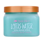Tree Hut Lotus Su Shea Şeker Ovma | Peeling Vücut Ovma Yumuşak ve Nemlendirilmiş Bir His için Ölü, Kuru Cildi Temizler | Besleyici Temel Vücut Bakımı | 18 oz.