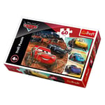 Trefl 17327 Şimşek McQueen ve arkadaşları, Disney Cars 60 parça, 4 yaşından büyük çocuklar için yapboz
