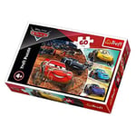 Trefl 17327 Şimşek McQueen ve arkadaşları, Disney Cars 60 parça, 4 yaşından büyük çocuklar için yapboz