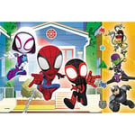 Trefl 17371 Marvel'in Masal Kahramanlarını İçeren 60 Parça Renkli Yapbozlar Süper Arkadaşlar Eğlence 4 Yaş ve Üzeri Çocuklar İçin Eğlence Spidey ve Örümcek Dünyasındaki Muhteşem Arkadaşları