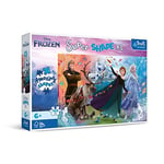 Trefl 50022 160 XL Super Shape çılgın şekiller, büyük parçalar, renkli yapbozlar, masal karakterleri, 6 yaş ve üzeri çocuklar için eğlenceli, Frozen dünyasını keşfedin