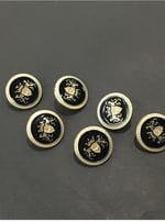 Trençkot Ve Ceket Düğmesi 6 Lı Set/Çift Aslan Modeli