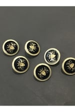 Trençkot Ve Ceket Düğmesi 6 Lı Set/Çift Aslan Modeli