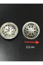 Trençkot Ve Ceket Düğmesi Takımı 6 Lı Set Gümüş