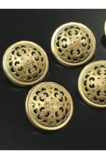 Trençkot Ve Ceket Düğmesi Takımı 6 Lı Set Gold