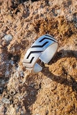 Trend Collection Antik Titan Desen Gümüş Kaplama Ayarlanabilir Yüzük