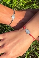 Trend Collection Ateş Ve Su Bileklik, Arkadaş ve Sevgili Bilekliği Çift Bilekliği