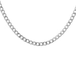 Trend Collection Cuban Gümüş 5mm Paslanmaz Çelik Zincir Erkek Kolye