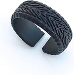 Trend Collection Erkek Mat Siyah Halka Wheel Tekerlek Şövalye Model Ayarlanabilir Yüzük