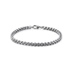Trend Collection Gümüş Kararmaz Çelik Silver Arnavut Zinciri Örme Model Erkek Bileklik
