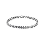 Trend Collection Gümüş Kararmaz Çelik Silver Arnavut Zinciri Örme Model Erkek Bileklik