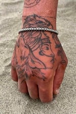 Trend Collection Gümüş Kararmaz Çelik Silver Arnavut Zinciri Örme Model Erkek Bileklik