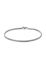 Trend Collection Gümüş Kararmaz Çelik Silver Arnavut Zinciri Örme Model ince Erkek Bileklik