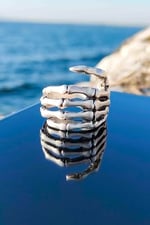 Trend Collection iskelet El Model Gümüş Kaplama Ayarlanabilir Erkek Yüzük