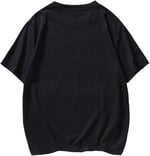 TrendSeninle Erkek Siyah T-shirt Nasa Logo Baskılı Oversize Tişört