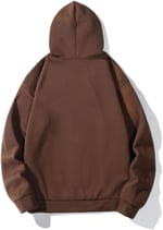 TrendSeninle Kadın Beyaz Düz Oversize Kapüşonlu Sweatshirt Hodie
