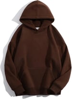 TrendSeninle Kadın Beyaz Düz Oversize Kapüşonlu Sweatshirt Hodie