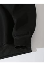 TrendSeninle Kadın Kahve Oversize Brooklyn Citylights Baskılı Sweatshirt