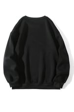 TrendSeninle Kadın Siyah Oversize Stay In Baskılı Sweatshirt