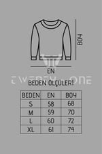 TrendSeninle Kadın Siyah Oversize Stay In Baskılı Sweatshirt