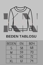 TrendSeninle Kadın Yeşil Merry Cheerful Baskılı Oversize Bisiklet Yaka Sweatshirt