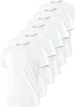 TrendSeninle Unisex 6'lı Paket Düz Oversize Tişört Siyah