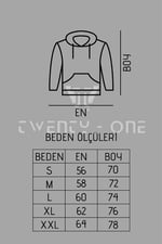 TrendSeninle Unisex Baskılı Oversize Sweatshirt Hoodie