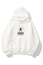 TrendSeninle Unisex Baskılı Oversize Sweatshirt Hoodie