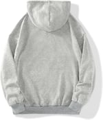 TrendSeninle Unisex Gri London Baskılı Fermuarlı Sweat Hırka