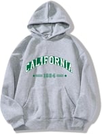 TrendSeninle Unisex Siyah California 1984 Baskılı Oversize Sweatshirt