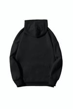 TrendSeninle Unisex Siyah California 1984 Baskılı Oversize Sweatshirt