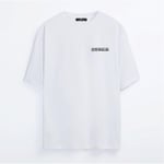 TrendSeninle Unisex Siyah Oversize T-shirt Baskılı Osaka Tişört