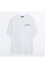 TrendSeninle Unisex Siyah Oversize T-shirt Baskılı Osaka Tişört