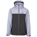 Trespass DLX Erkek Softshell Ceket Fermuarlı Kapüşon Geri Dönüştürülmüş Malzemelerden Yapılmıştır Moyler, fırtına gri, M