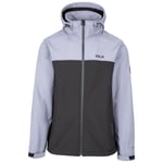 Trespass DLX Erkek Softshell Ceket Fermuarlı Kapüşon Geri Dönüştürülmüş Malzemelerden Yapılmıştır Moyler, fırtına gri, M
