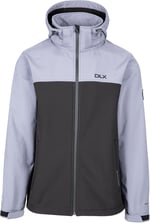 Trespass DLX Erkek Softshell Ceket Fermuarlı Kapüşon Geri Dönüştürülmüş Malzemelerden Yapılmıştır Moyler, fırtına gri, M
