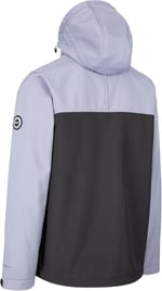 Trespass DLX Erkek Softshell Ceket Fermuarlı Kapüşon Geri Dönüştürülmüş Malzemelerden Yapılmıştır Moyler, fırtına gri, M