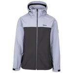 Trespass DLX Erkek Softshell Ceket Fermuarlı Kapüşon Geri Dönüştürülmüş Malzemelerden Yapılmıştır Moyler, fırtına gri, M