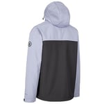 Trespass DLX Erkek Softshell Ceket Fermuarlı Kapüşon Geri Dönüştürülmüş Malzemelerden Yapılmıştır Moyler, fırtına gri, M