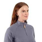 Trespass Kadın/Bayan Olga Deri Polar Üst (L) (Denim Mavi Melanj), Kot Mavi Melanj, L