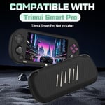 Trimui Smart Pro 5 inç ile Uyumlu Silikon Kılıf, Çizilmez, Yıkanabilir, Darbeye Dayanıklı Koruyucu Kılıf Trimui Smart Pro El Oyun Konsolu için Kordonlu - Siyah