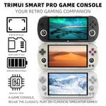 Trimui Smart Pro Oyun Konsolu 4.96-İnç 720x1280 IPS Ekran Dahili 64G TF Kart Video Oyun Konsolları 5000mAh Lityum Pil Çoklu Simülatörleri Destekler Günlük Oyun Konsol - Seçenekler: Gri-64G, 64G--Siyah
