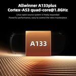 Trimui Smart Pro Oyun Konsolu 4.96-İnç 720x1280 IPS Ekran Dahili 64G TF Kart Video Oyun Konsolları 5000mAh Lityum Pil Çoklu Simülatörleri Destekler Günlük Oyun Konsol - Seçenekler: Gri-64G, 64G--Siyah