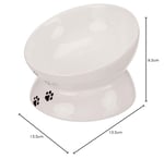 Trixie Kedi Mama ve Su Kabı Yükseltilmiş Ergonomik Seramik 0.15Lt 13 cm Beyaz
