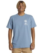 Tropical Breeze Erkek Mavi Günlük Stil T-Shirt AQYZT09562-W12